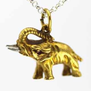 Vintage Elephant Gold Charm