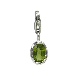 Peridot Oval Charm