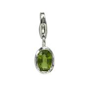 Peridot Oval Charm