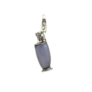 Ancient Greek Lekythos Style Blue Agate Vase Charm