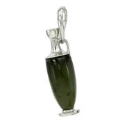 Lekythos Style Nephrite Vase Pendant