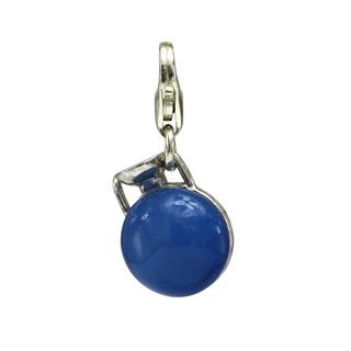 Ancient Greek Style Red Blue Agate Aryballos Vase Charm