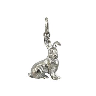 Rabbit Pendant in Sterling Silver