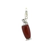 Ancient Greek Lekythos Style Red Jasper Vase Charm