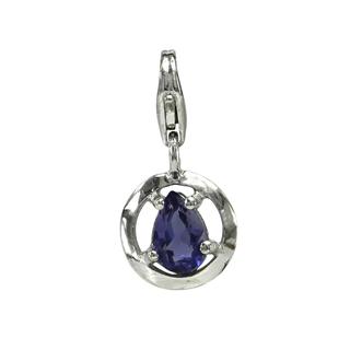 Round Iolite Charm