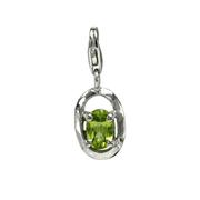 Peridot Oval Charm